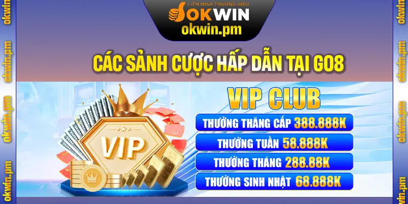Giới thiệu Go8 với các sảnh cược chất lượng hàng đầu hiện nay