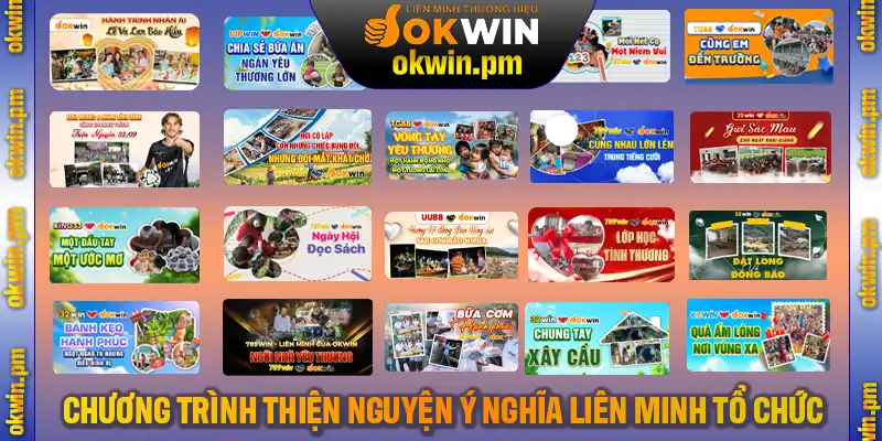 Nhiều chương trình thiện nguyện ý nghĩa mà liên minh tổ chức